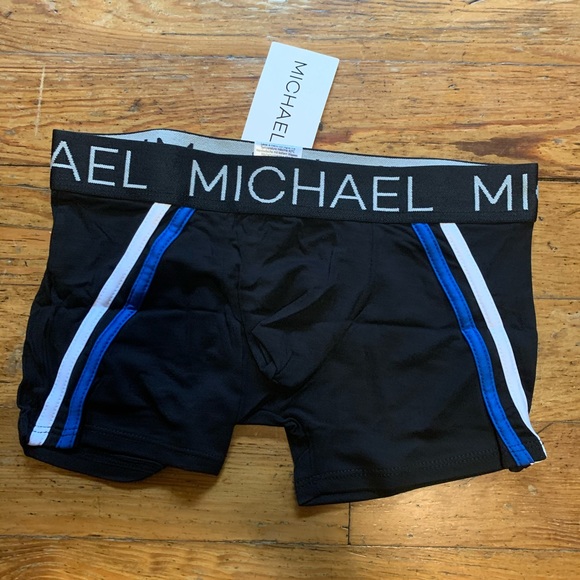 Men’s Black/Blue Michael Boxer-Briefs - Picture 1 of 2